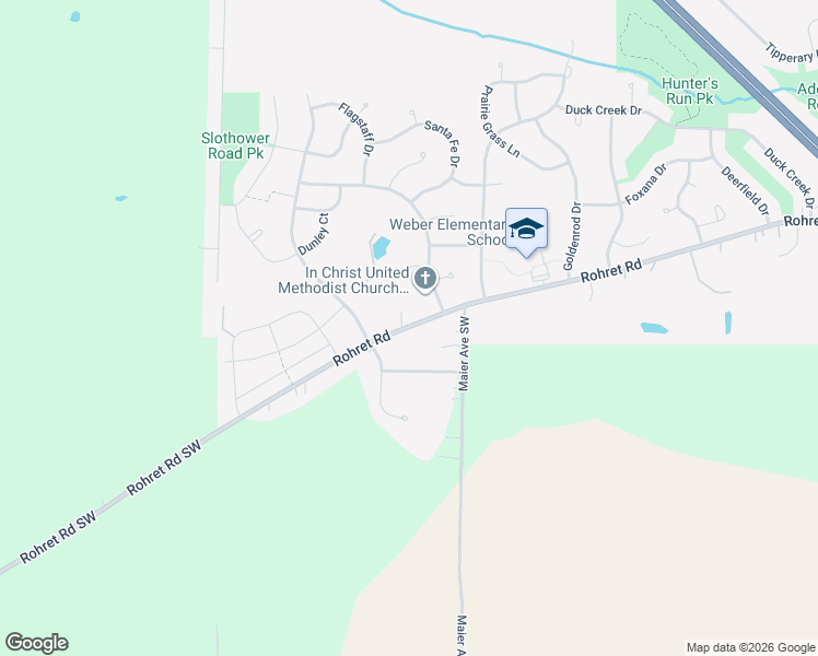 map of restaurants, bars, coffee shops, grocery stores, and more near 4116 Rohret Road in Iowa City