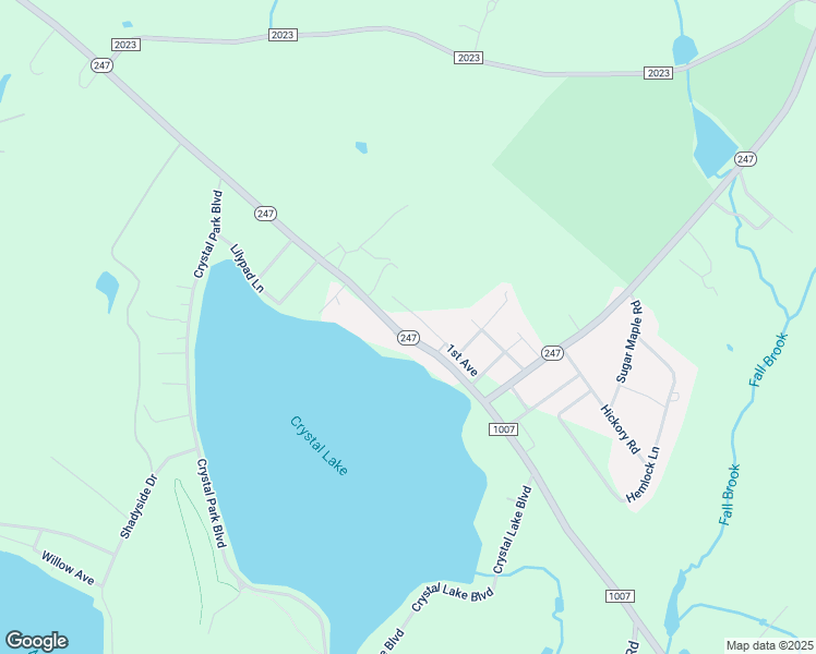 map of restaurants, bars, coffee shops, grocery stores, and more near 3033 Pennsylvania 247 in Susquehanna County