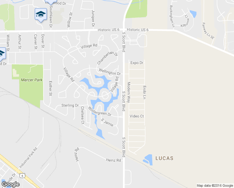 map of restaurants, bars, coffee shops, grocery stores, and more near 1628 Baldwin Lane in Iowa City