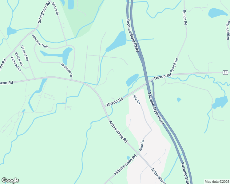 map of restaurants, bars, coffee shops, grocery stores, and more near 1035 Noxon Road in Lagrangeville