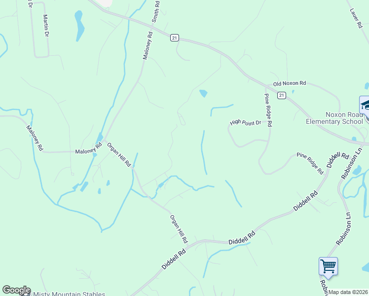 map of restaurants, bars, coffee shops, grocery stores, and more near 44 Wildflower Ridge in Poughkeepsie