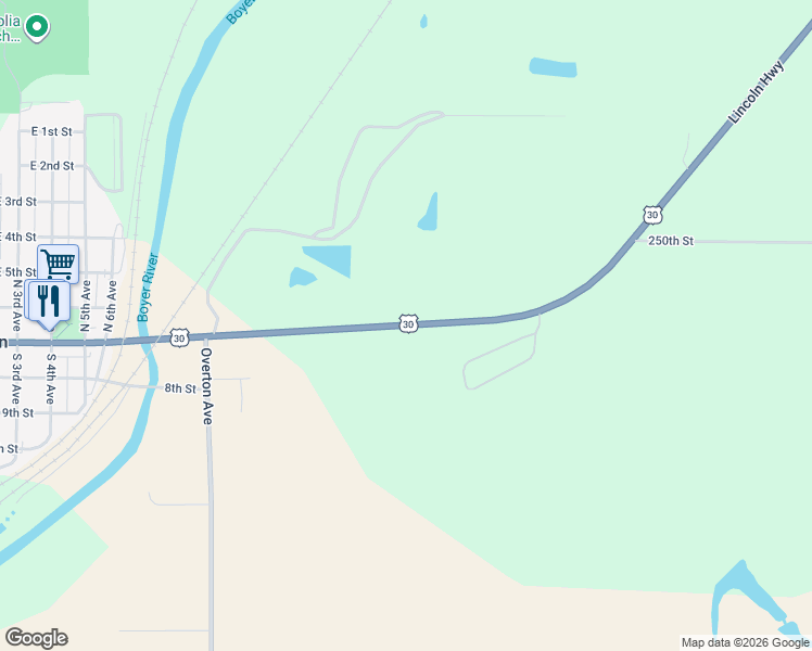 map of restaurants, bars, coffee shops, grocery stores, and more near 2797 Lincoln Highway in Logan