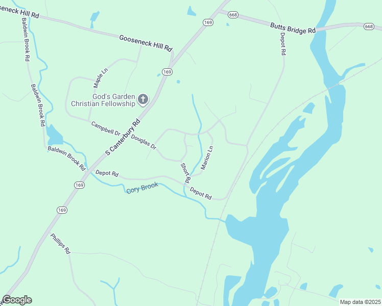 map of restaurants, bars, coffee shops, grocery stores, and more near 45 Douglas Drive in Canterbury