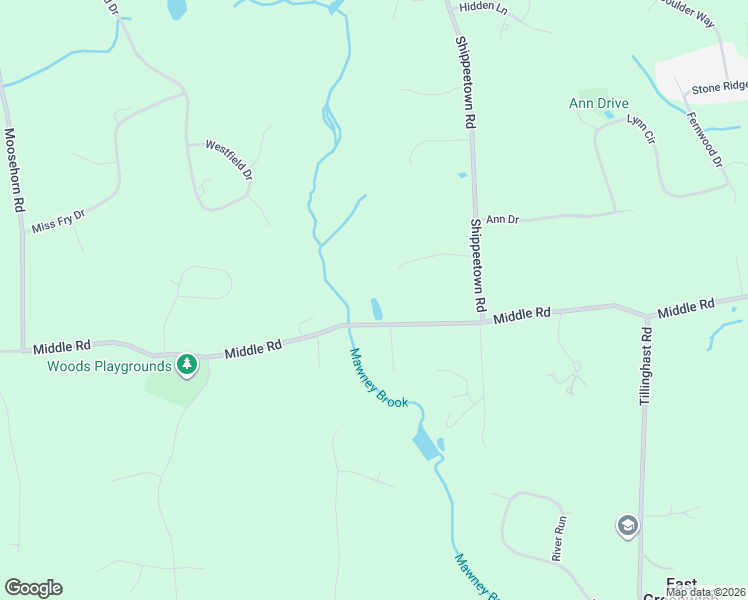 map of restaurants, bars, coffee shops, grocery stores, and more near 1796 Middle Road in East Greenwich