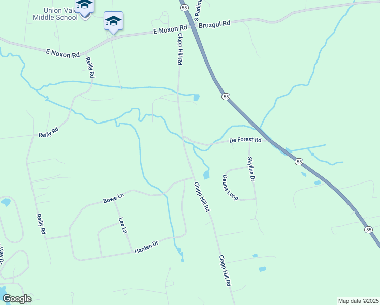 map of restaurants, bars, coffee shops, grocery stores, and more near 754 Clapp Hill Road in Lagrangeville
