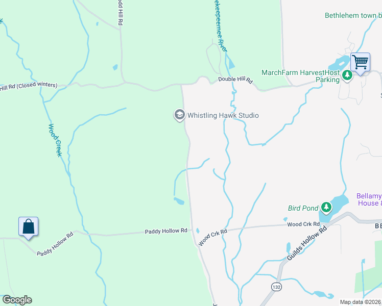 map of restaurants, bars, coffee shops, grocery stores, and more near 208 Woodcreek Road in Bethlehem