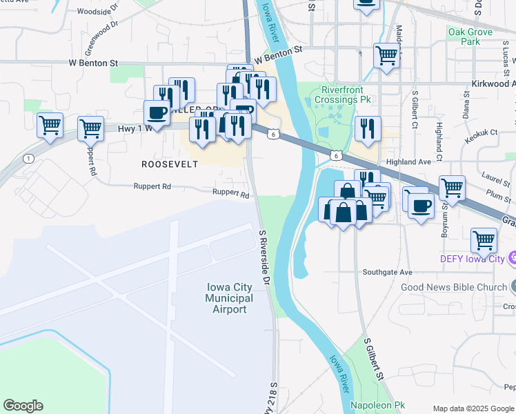 South Riverside Drive, Iowa City IA Walk Score
