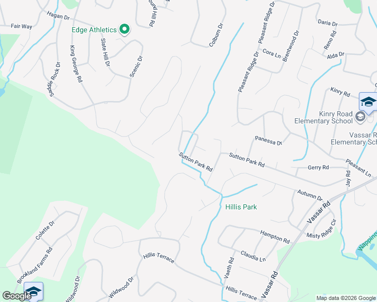 map of restaurants, bars, coffee shops, grocery stores, and more near 7 Shelley Road in Poughkeepsie