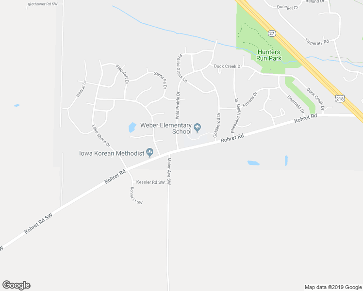 map of restaurants, bars, coffee shops, grocery stores, and more near 1560 Wild Prairie Drive in Iowa City