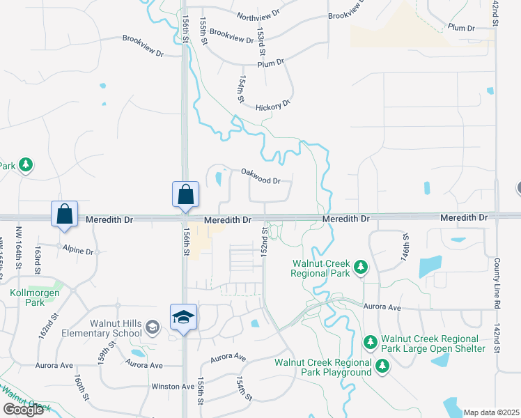 map of restaurants, bars, coffee shops, grocery stores, and more near 15215 Goodman Drive in Urbandale