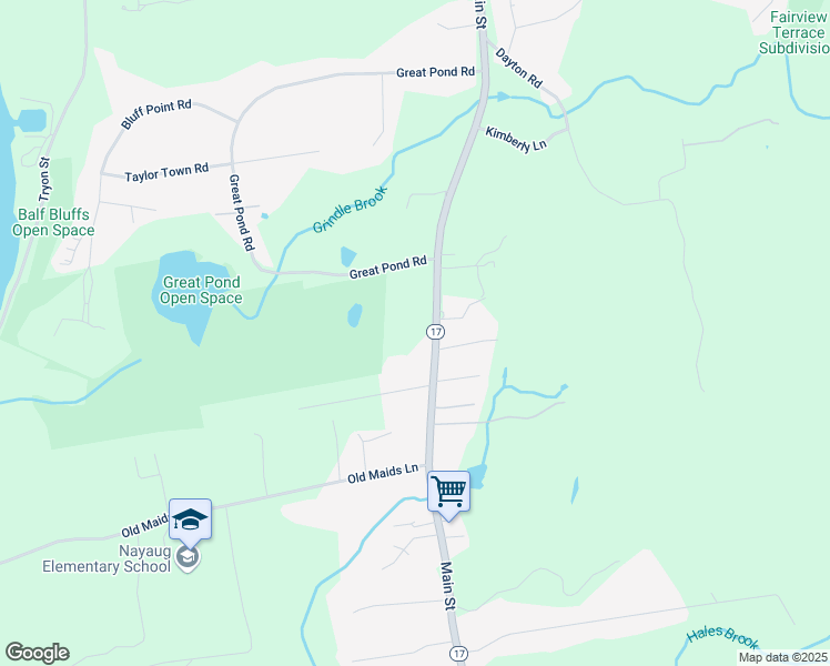 map of restaurants, bars, coffee shops, grocery stores, and more near 245 Main Street in Glastonbury