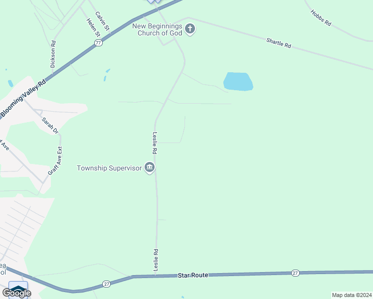 map of restaurants, bars, coffee shops, grocery stores, and more near 12878 Raymond Drive in Meadville
