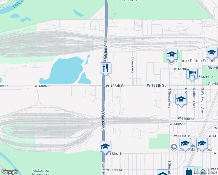map of restaurants, bars, coffee shops, grocery stores, and more near 742 West 138th Street in Riverdale