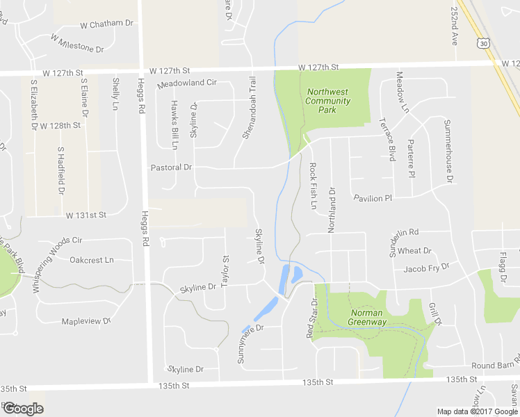 map of restaurants, bars, coffee shops, grocery stores, and more near 13039 Skyline Drive in Plainfield