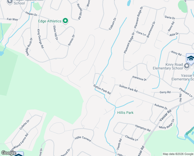 map of restaurants, bars, coffee shops, grocery stores, and more near 7 Shelley Road in Poughkeepsie