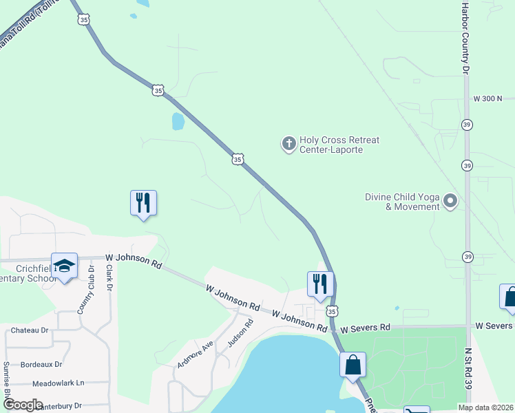 map of restaurants, bars, coffee shops, grocery stores, and more near 2512 Sneed Avenue in La Porte