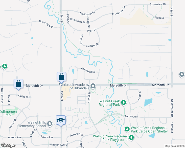 map of restaurants, bars, coffee shops, grocery stores, and more near 15116 Goodman Drive in Urbandale