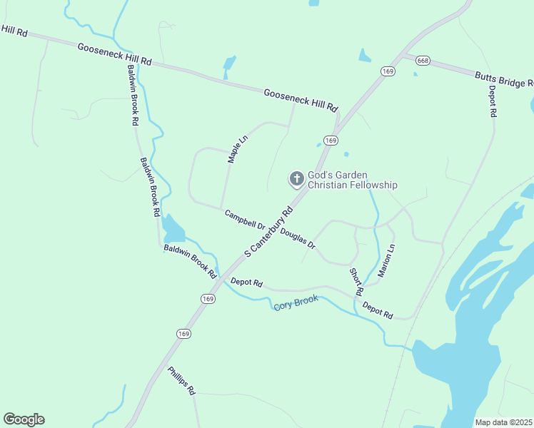 map of restaurants, bars, coffee shops, grocery stores, and more near 39 Meadow Lane in Canterbury
