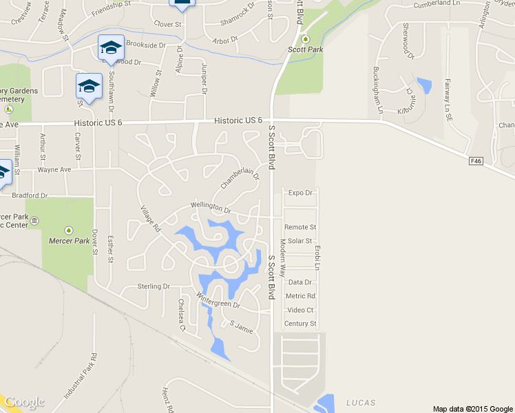 map of restaurants, bars, coffee shops, grocery stores, and more near 20 Willoughby Lane in Iowa City