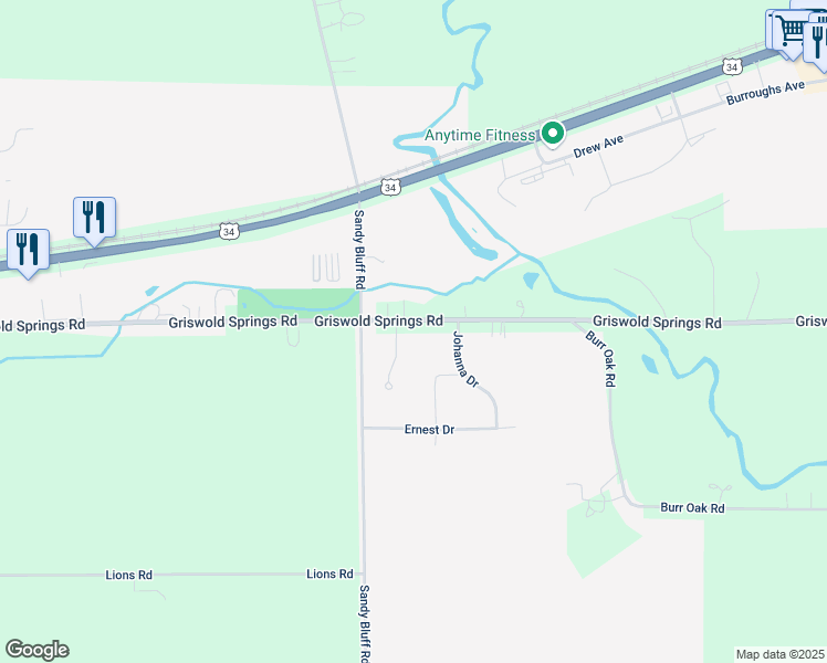 map of restaurants, bars, coffee shops, grocery stores, and more near 6 Kees Lane in Plano