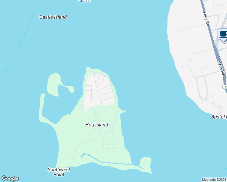 map of restaurants, bars, coffee shops, grocery stores, and more near Beach Street in Portsmouth