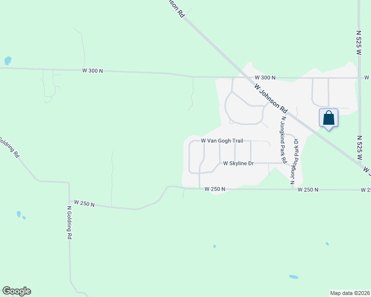 map of restaurants, bars, coffee shops, grocery stores, and more near 2678 Van Gogh Drive in La Porte