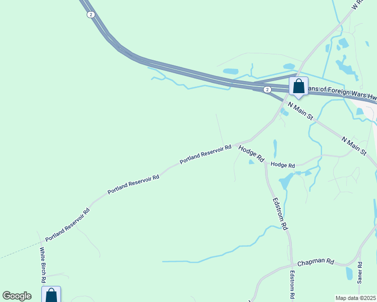 map of restaurants, bars, coffee shops, grocery stores, and more near 50 Portland Reservoir Road in Marlborough