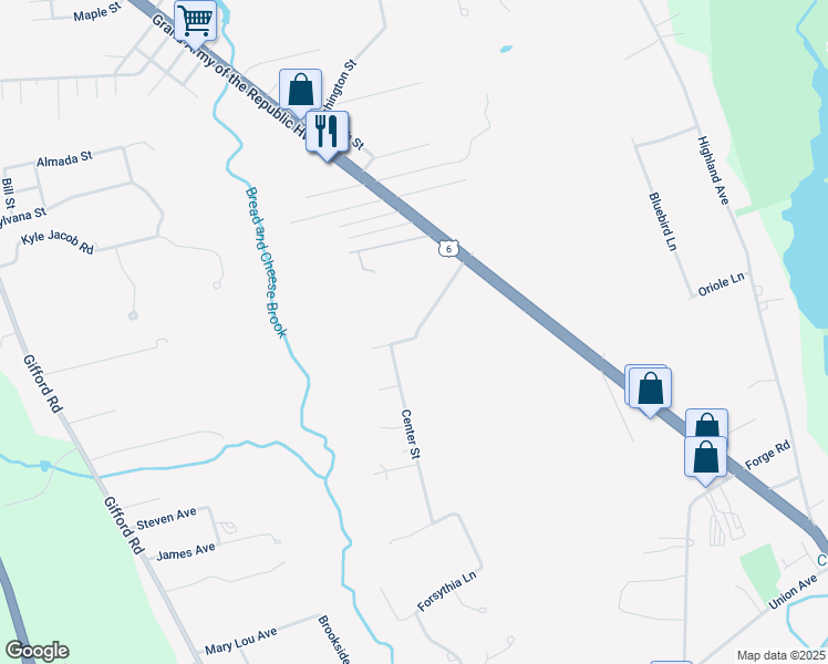 map of restaurants, bars, coffee shops, grocery stores, and more near 1 Grove Street in Westport
