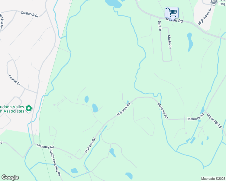 map of restaurants, bars, coffee shops, grocery stores, and more near 250 Maloney Rd in Wappingers Falls