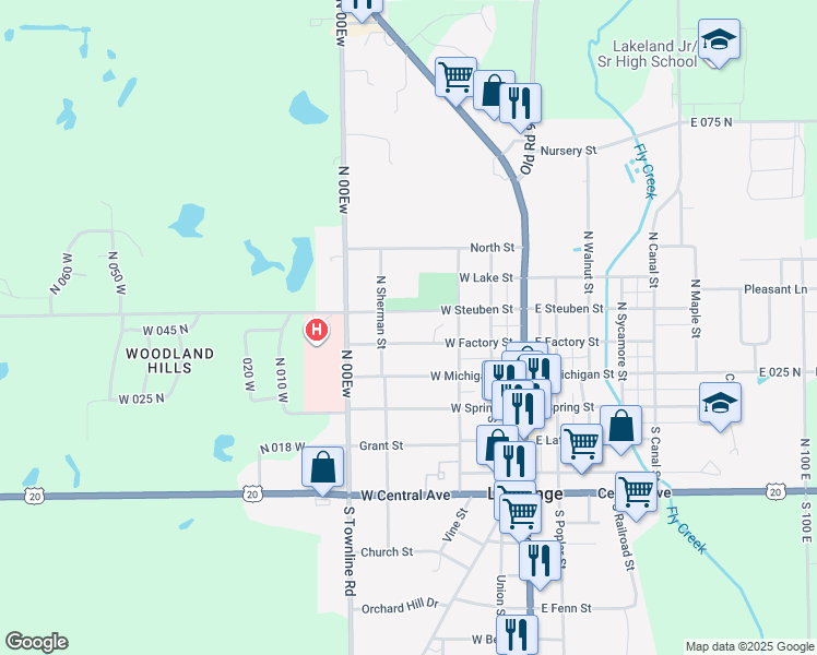 map of restaurants, bars, coffee shops, grocery stores, and more near 212 Lightning Hill Boulevard in LaGrange