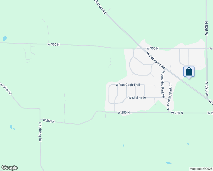 map of restaurants, bars, coffee shops, grocery stores, and more near 2678 Van Gogh Drive in La Porte