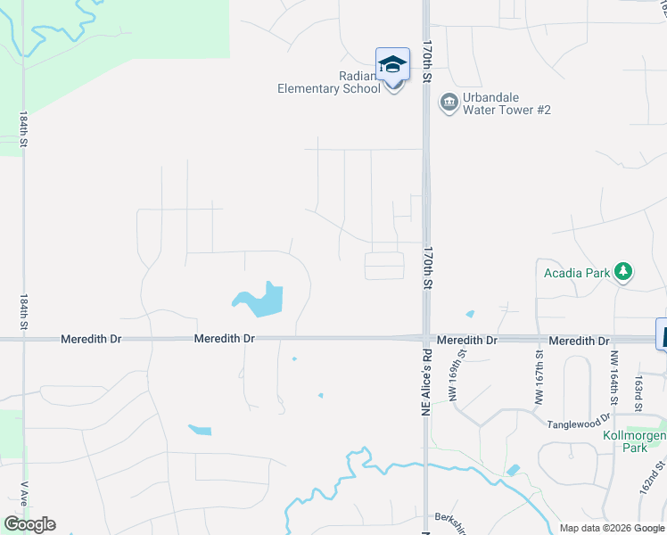 map of restaurants, bars, coffee shops, grocery stores, and more near 17215 Meredith Drive in Waukee