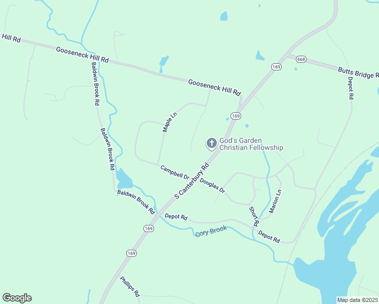 map of restaurants, bars, coffee shops, grocery stores, and more near 39 Meadow Lane in Canterbury