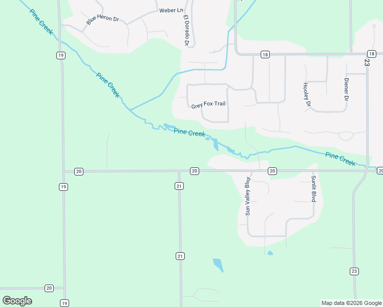 map of restaurants, bars, coffee shops, grocery stores, and more near 19943 County Road 20 in Goshen