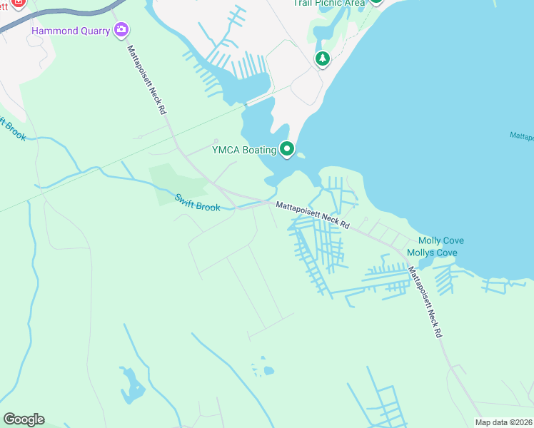 map of restaurants, bars, coffee shops, grocery stores, and more near 8R Mattapoisett Neck Road in Mattapoisett