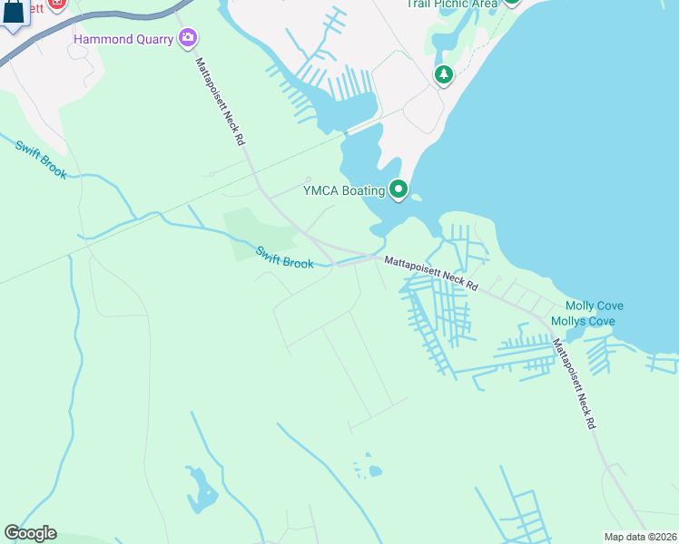 map of restaurants, bars, coffee shops, grocery stores, and more near 6 Old Mattapoisett Neck Road in Mattapoisett