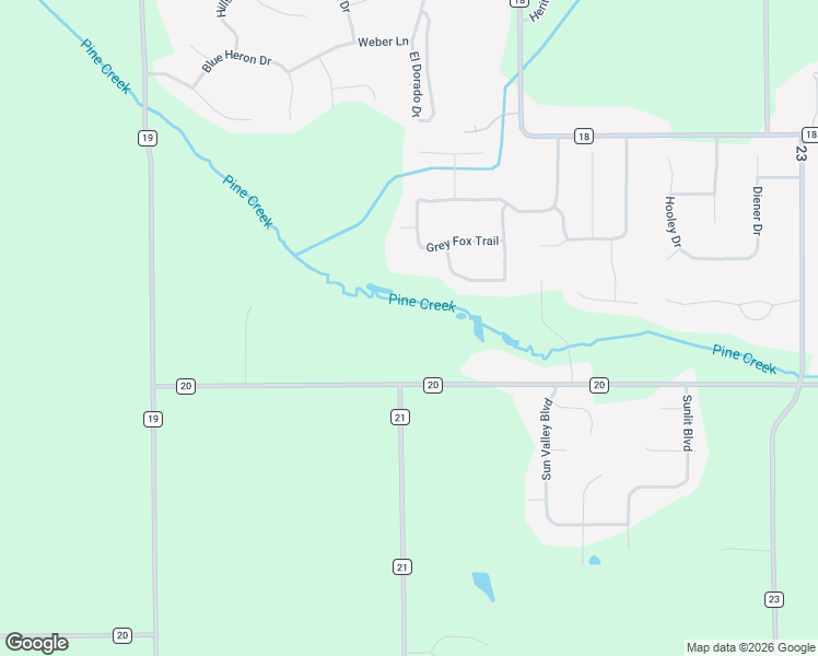 map of restaurants, bars, coffee shops, grocery stores, and more near 19943 County Road 20 in Goshen