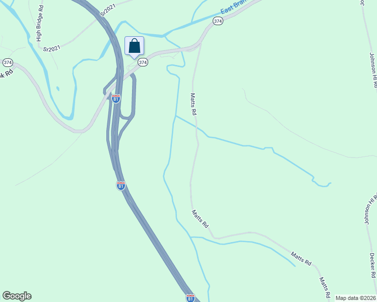 map of restaurants, bars, coffee shops, grocery stores, and more near 511 Knickerbocker Road in Nicholson