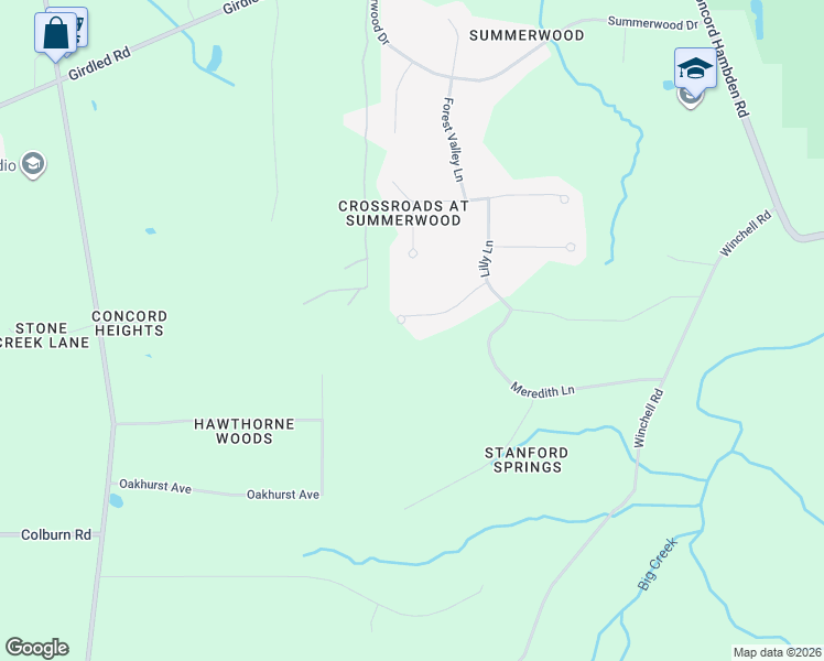 map of restaurants, bars, coffee shops, grocery stores, and more near 12090 Cora Court in Painesville