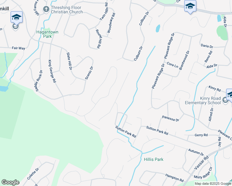 map of restaurants, bars, coffee shops, grocery stores, and more near 42 Timberline Drive in Poughkeepsie