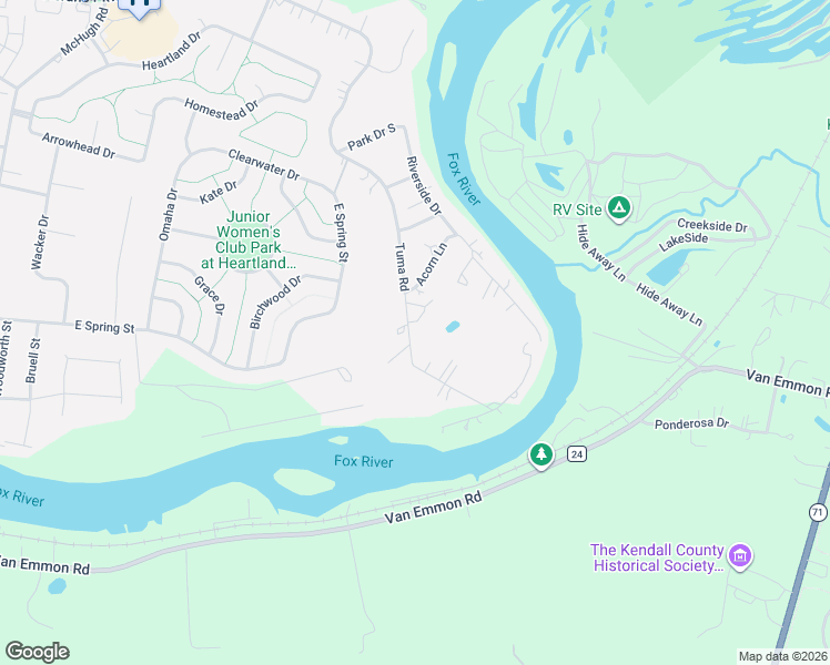 map of restaurants, bars, coffee shops, grocery stores, and more near 273 Tuma Road in Yorkville