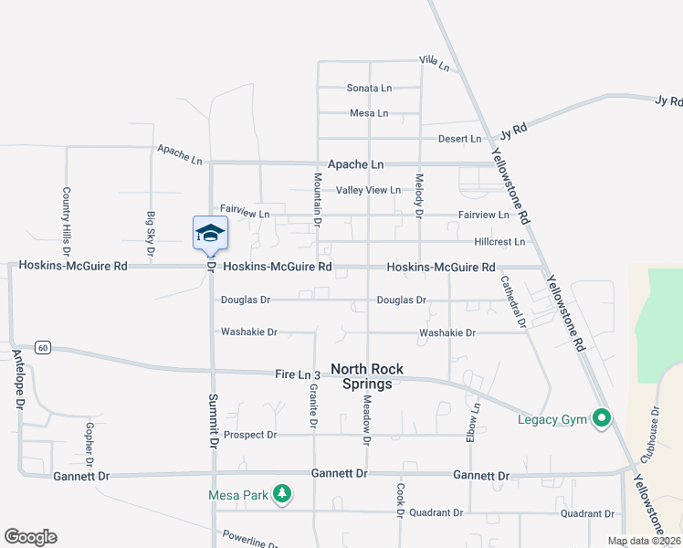 map of restaurants, bars, coffee shops, grocery stores, and more near 359 Hoskins-McGuire Road in Rock Springs