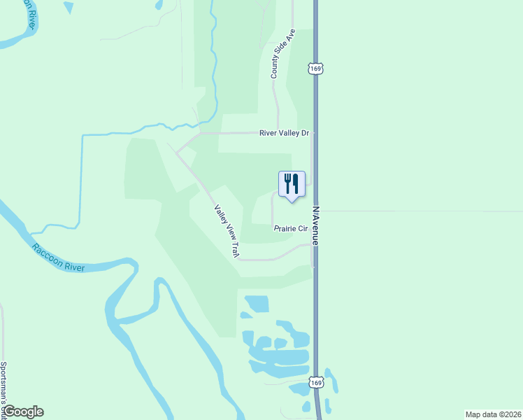 map of restaurants, bars, coffee shops, grocery stores, and more near 26711 Prairie Circle in Adel