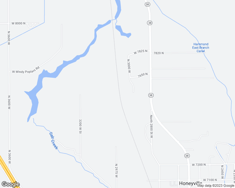 map of restaurants, bars, coffee shops, grocery stores, and more near in Honeyville