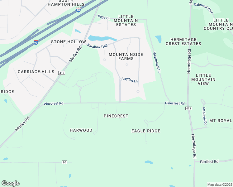 map of restaurants, bars, coffee shops, grocery stores, and more near 8154 Humphrey Hill Drive in Painesville