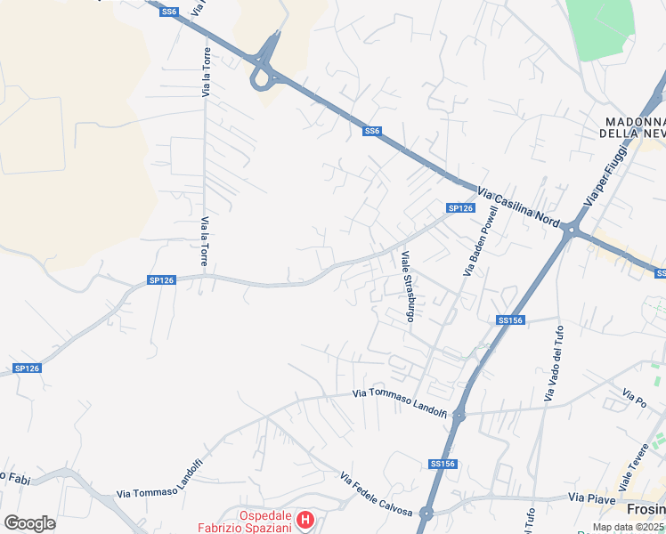 map of restaurants, bars, coffee shops, grocery stores, and more near 17 Via Cavoni in Frosinone