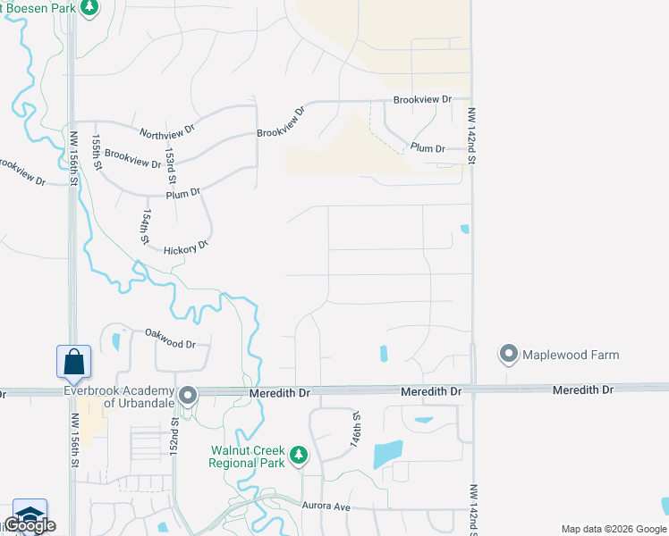 map of restaurants, bars, coffee shops, grocery stores, and more near 14620 Sutton Drive in Urbandale
