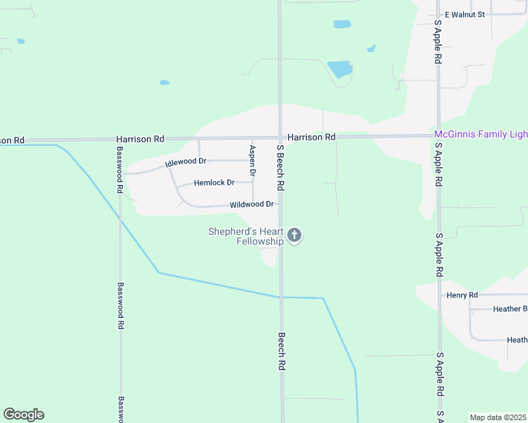 map of restaurants, bars, coffee shops, grocery stores, and more near 11001-11099 Wildwood Drive in Osceola