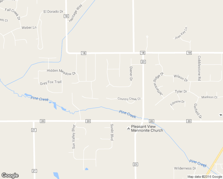 map of restaurants, bars, coffee shops, grocery stores, and more near 19420 Yoder Drive in Goshen