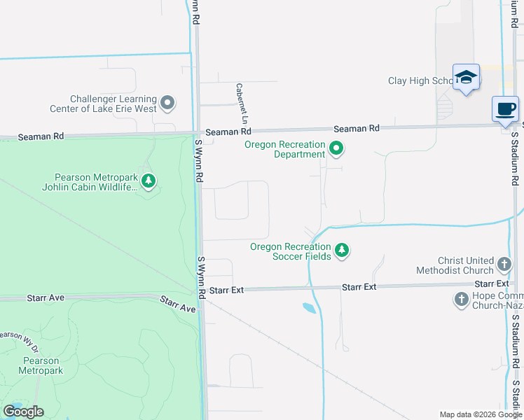 map of restaurants, bars, coffee shops, grocery stores, and more near 211 S Wynn Rd in Oregon